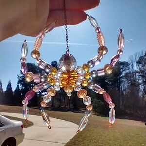 Handmade Colorful Beaded Sun Catcher